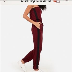 Express - Strapless Sporty Jumpsuit